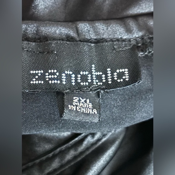 Zenobia Black Satin Camisole Top - Picture 3 of 3